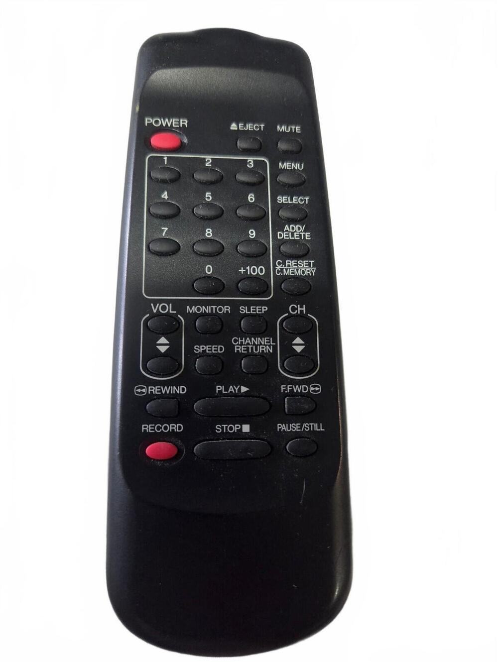 Black TV remote control